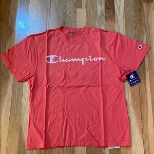 Champion Men's Coral/Red T-Shirt